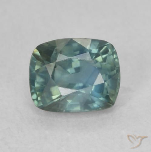 0.84ct 자연스러운 물오리 사파이어, 방석, VS
