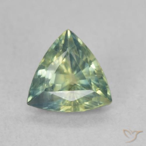 0.67ct 자연스러운 다색 사파이어, 일조, VS