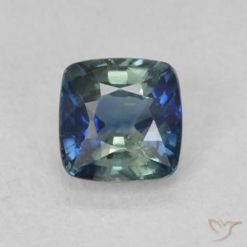 0.68ct 자연스러운 물오리 사파이어, 방석, VS