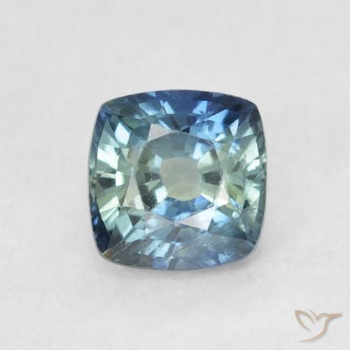 0.80ct 자연스러운 물오리 사파이어, 방석, VS