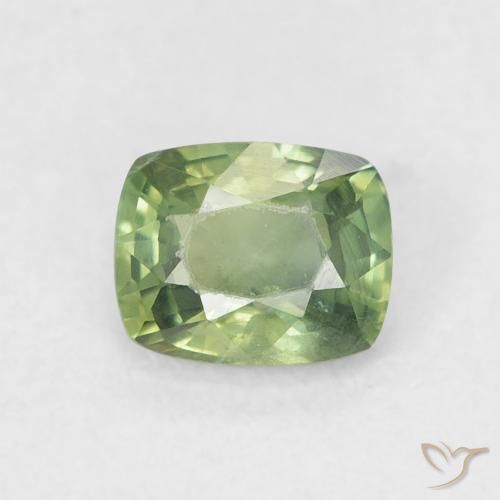 0.67ct 자연스러운 포레스트 그린 사파이어, 방석, VS