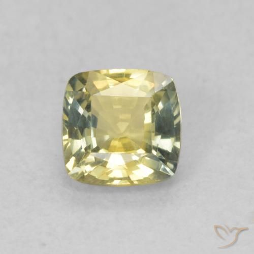 0.56ct 자연스러운 다색 사파이어, 방석, VVS