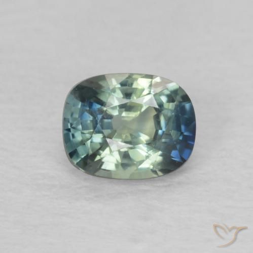 0.60ct 자연스러운 물오리 사파이어, 방석, VVS-VS