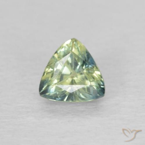 0.43ct 자연스러운 다색 사파이어, 일조, VVS-VS