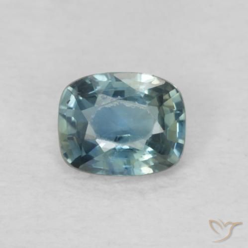 0.49ct 자연스러운 다색 사파이어, 방석, VVS-VS