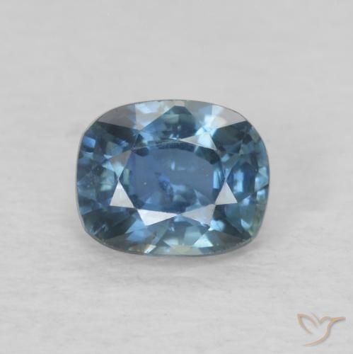 0.60ct 자연스러운 딥 네이비 블루 사파이어, 방석, VS-SI