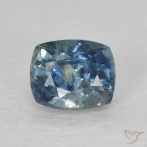 0.86ct 자연스러운 파란색 사파이어, 방석, VS-SI