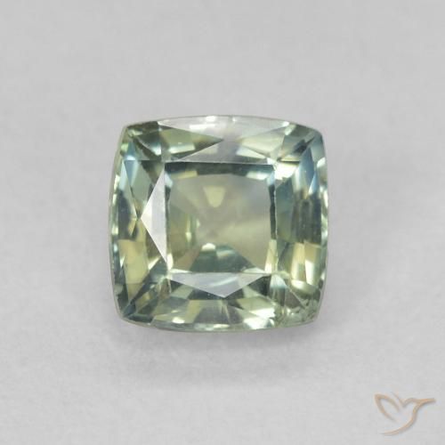 0.82ct 자연스러운 다색 사파이어, 방석, VS
