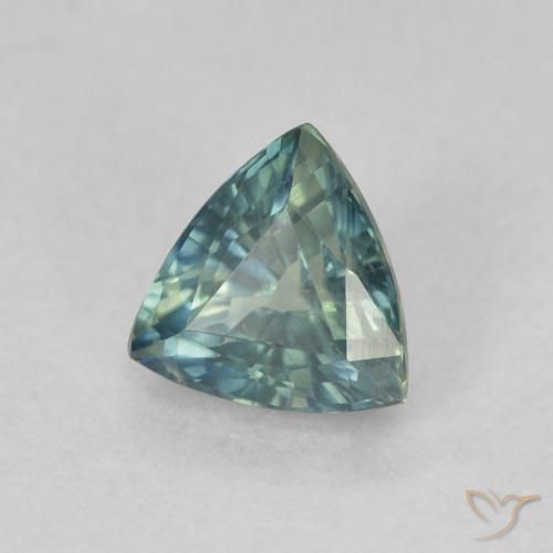 0.73캐럿 천연 Teal Blue 사파이어, 일조, VS