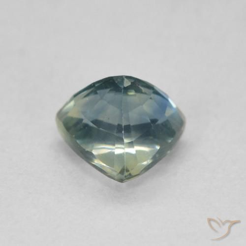 0.73캐럿 천연 Teal Blue 사파이어, 일조, VS