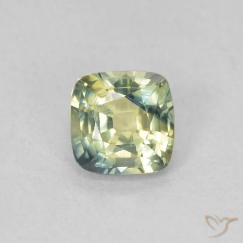 0.47ct 자연스러운 다색 사파이어, 방석, VS