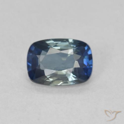 0.77ct 자연스러운 다색 사파이어, 방석, VVS