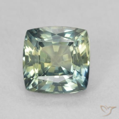 0.84ct 자연스러운 다색 사파이어, 방석, VS