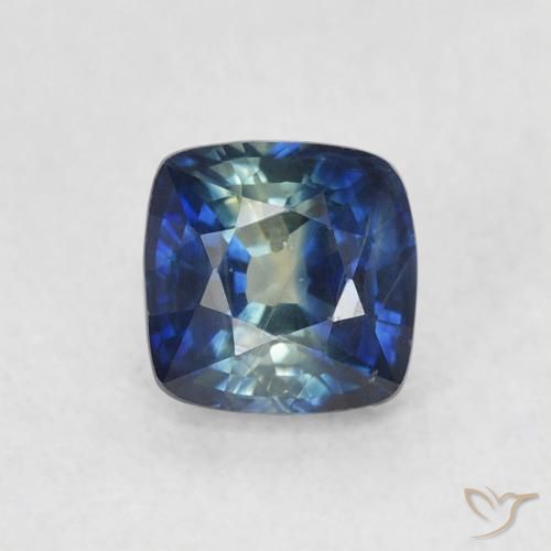 0.72ct 자연스러운 네이비 블루 사파이어, 방석, VS