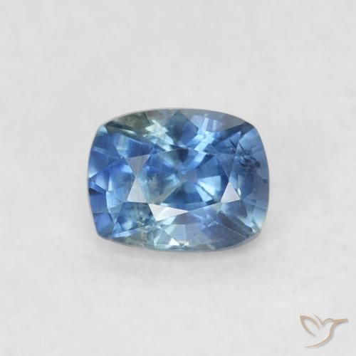 0.35ct 자연스러운 파란색 사파이어, 방석, VS