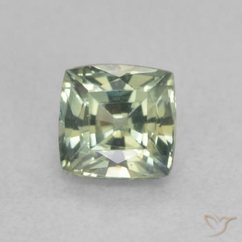 0.66ct 자연스러운 다색 사파이어, 정사각형, VVS-VS