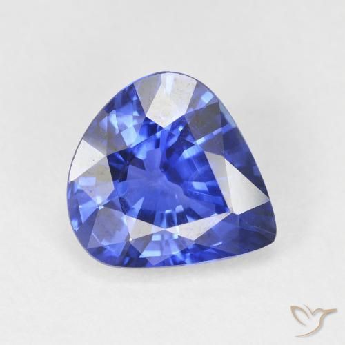 4.48ct 수레국화 블루 사파이어, 배 모양, VVS