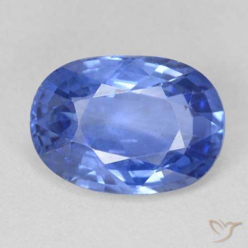 4.46ct 자연스러운 미디엄 네이비 블루 사파이어, 타원형, VVS-VS
