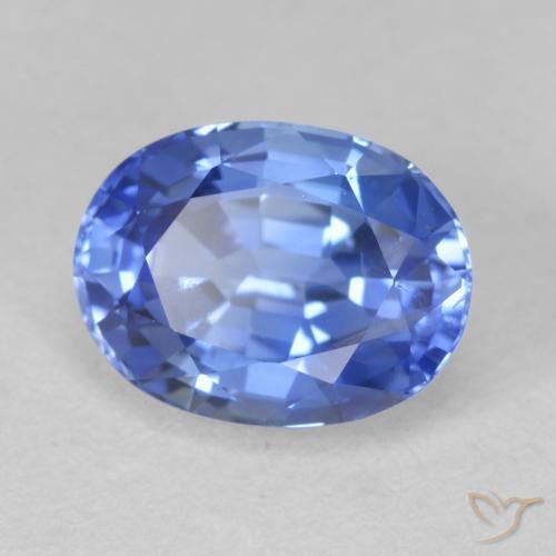 2.16ct 자연스러운 미디엄 네이비 블루 사파이어, 타원형, VS