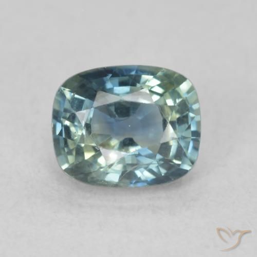 0.80ct 자연스러운 물오리 사파이어, 방석, VS