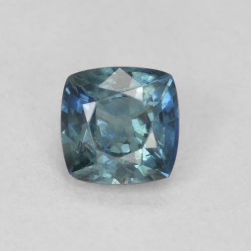 0.56ct 자연스러운 초록빛이 도는 파란색 사파이어, 방석, VS