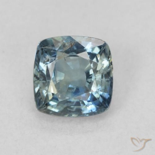 0.74ct 자연스러운 물오리 사파이어, 방석, VS