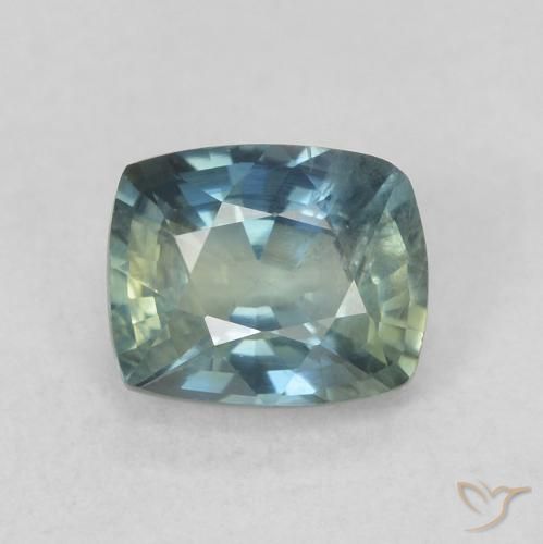 0.78ct 자연스러운 물오리 사파이어, 방석, VS
