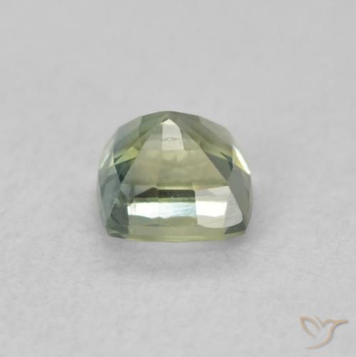 0.57캐럿 천연 Medium Light-Green 사파이어, 방석, VS
