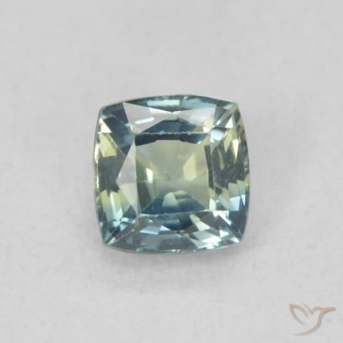 0.53ct 자연스러운 물오리 사파이어, 방석, VS