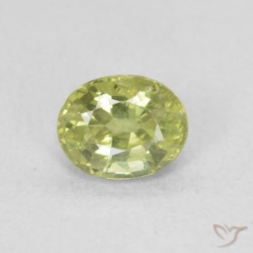 0.47ct 자연스러운 따뜻한 포레스트 그린 사파이어, 타원형, VS