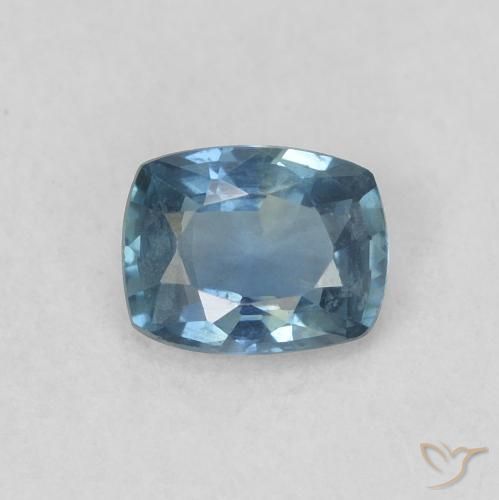 0.42ct 자연스러운 파란색 사파이어, 방석, VS