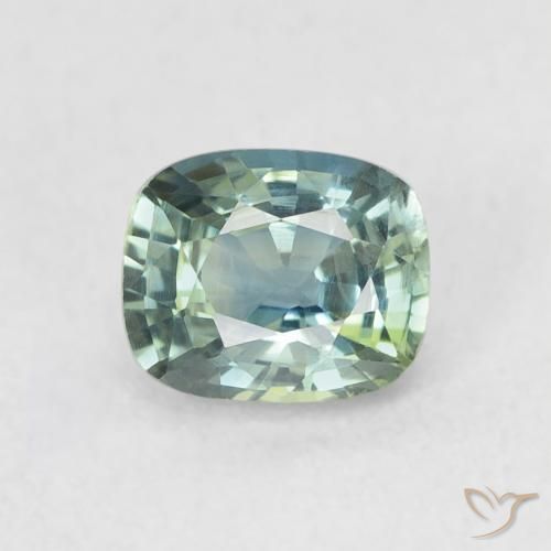 0.77ct 자연스러운 물오리 사파이어, 방석, VS