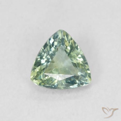 0.50ct 자연스러운 Medium Light Green 사파이어, 일조, VVS-VS