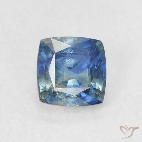 0.71ct 자연스러운 물오리 사파이어, 방석, VS-SI