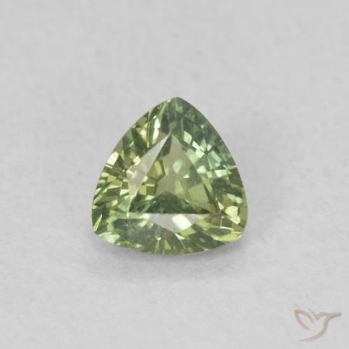 0.36ct 자연스러운 딥그린 사파이어, 일조, VVS-VS