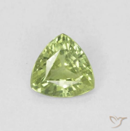 0.40ct 자연스러운 라이트 라이블리 그린 사파이어, 일조, VVS-VS