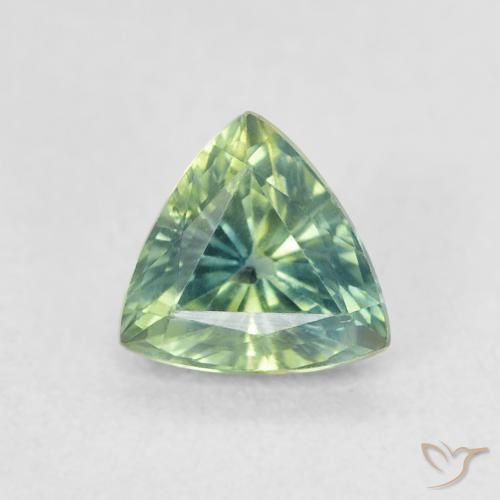 0.79ct 자연스러운 연한 초록색 사파이어, 일조, VVS