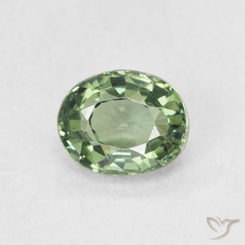 0.62ct 자연스러운 딥그린 사파이어, 타원형, VVS-VS