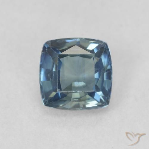 0.61ct 자연스러운 물오리 사파이어, 방석, VVS-VS