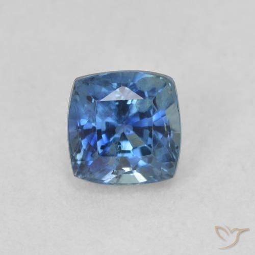 0.57ct 자연스러운 네이비 블루 사파이어, 방석, VS