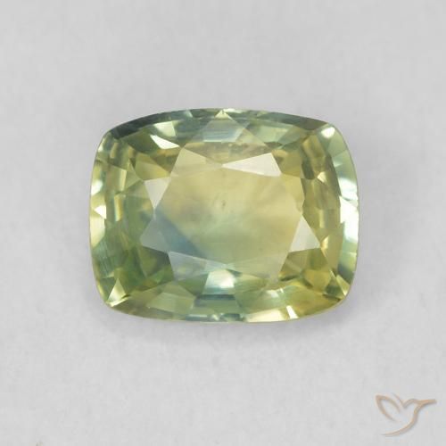 0.73ct 자연스러운 라이트 포레스트 그린 사파이어, 방석, VVS-VS