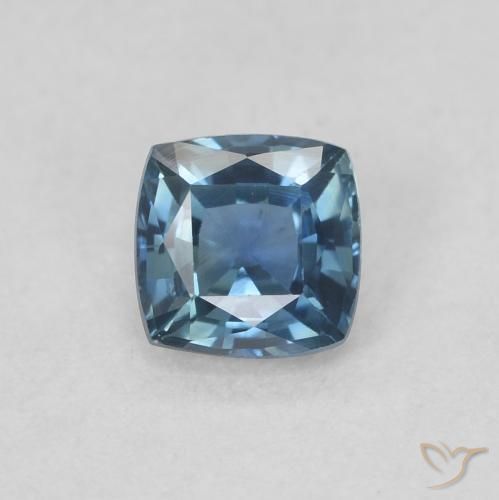 0.48ct 자연스러운 진한 파랑 사파이어, 방석, VVS-VS