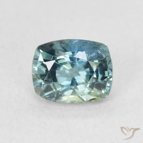 0.81ct 자연스러운 물오리 사파이어, 방석, VS