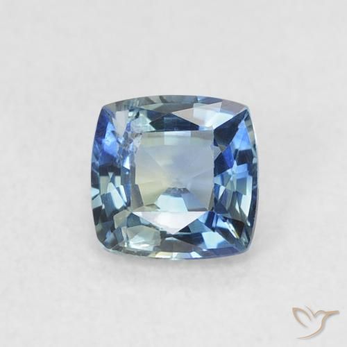 0.65ct 자연스러운 물오리 사파이어, 방석, VVS-VS