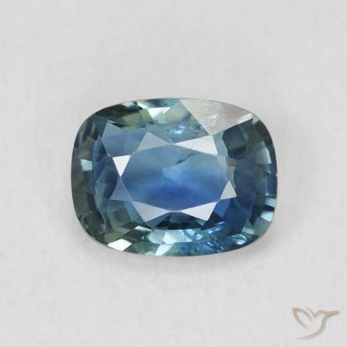 0.72ct 자연스러운 물오리 사파이어, 방석, VS