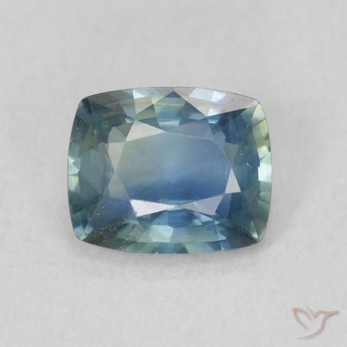 0.92ct 자연스러운 물오리 사파이어, 방석, VVS-VS