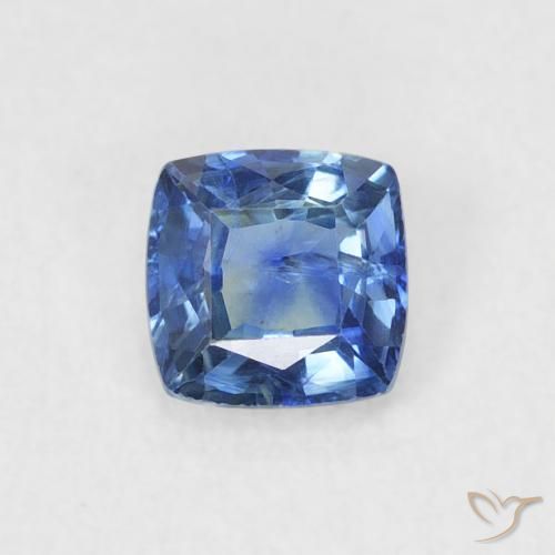 0.55ct 자연스러운 네이비 블루 사파이어, 방석, VS-SI