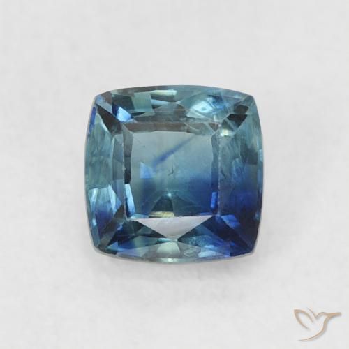 0.54ct 자연스러운 딥 네이비 블루 사파이어, 방석, VS
