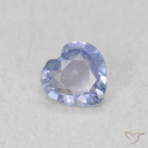 0.20ct 자연스러운 하늘색 사파이어, 마음, VVS-VS