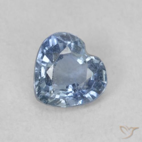 0.41ct 자연스러운 파란색 사파이어, 마음, VS